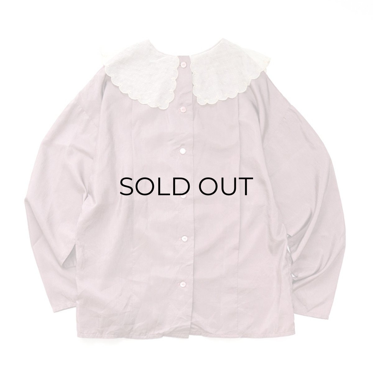 画像3: UNKNOWN BRAND LACE COLLAR BLOUSE (3)