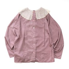 画像3: UNKNOWN BRAND LACE COLLAR BLOUSE (3)