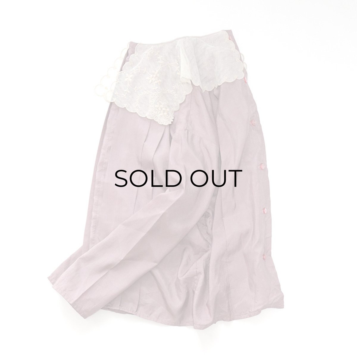 画像2: UNKNOWN BRAND LACE COLLAR BLOUSE (2)