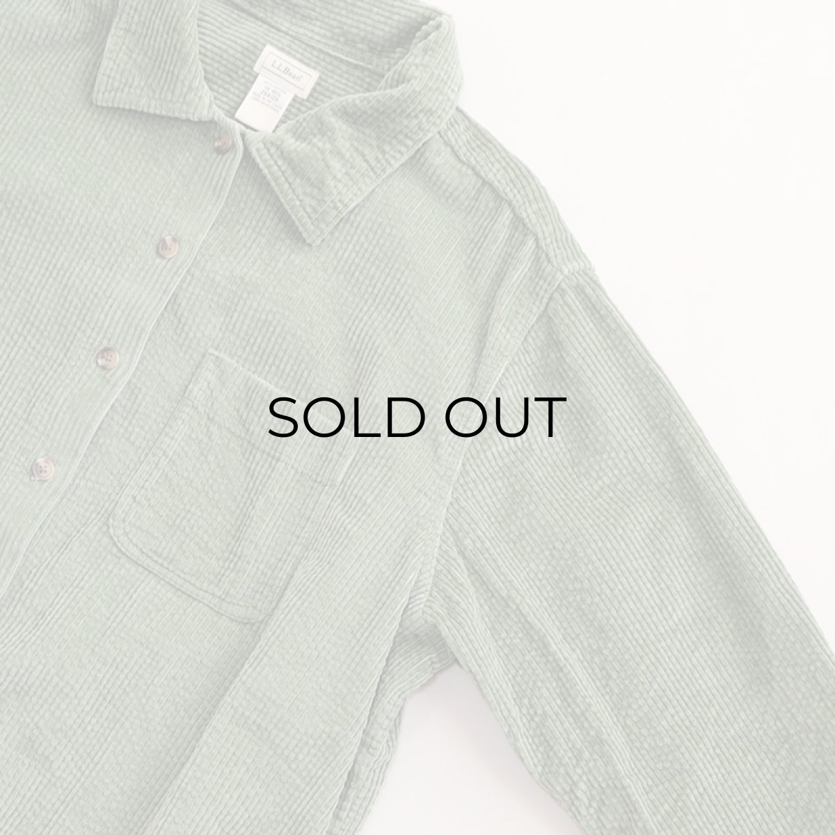 画像8: L.L. Bean COTTON WIDE WALE CORDUROY SHIRT (8)