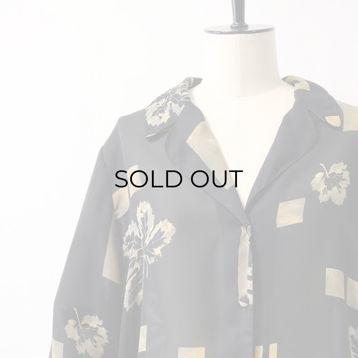 画像6: UNKNOWN BRAND ALL OVER PATTERN SHEER SHIRT (6)