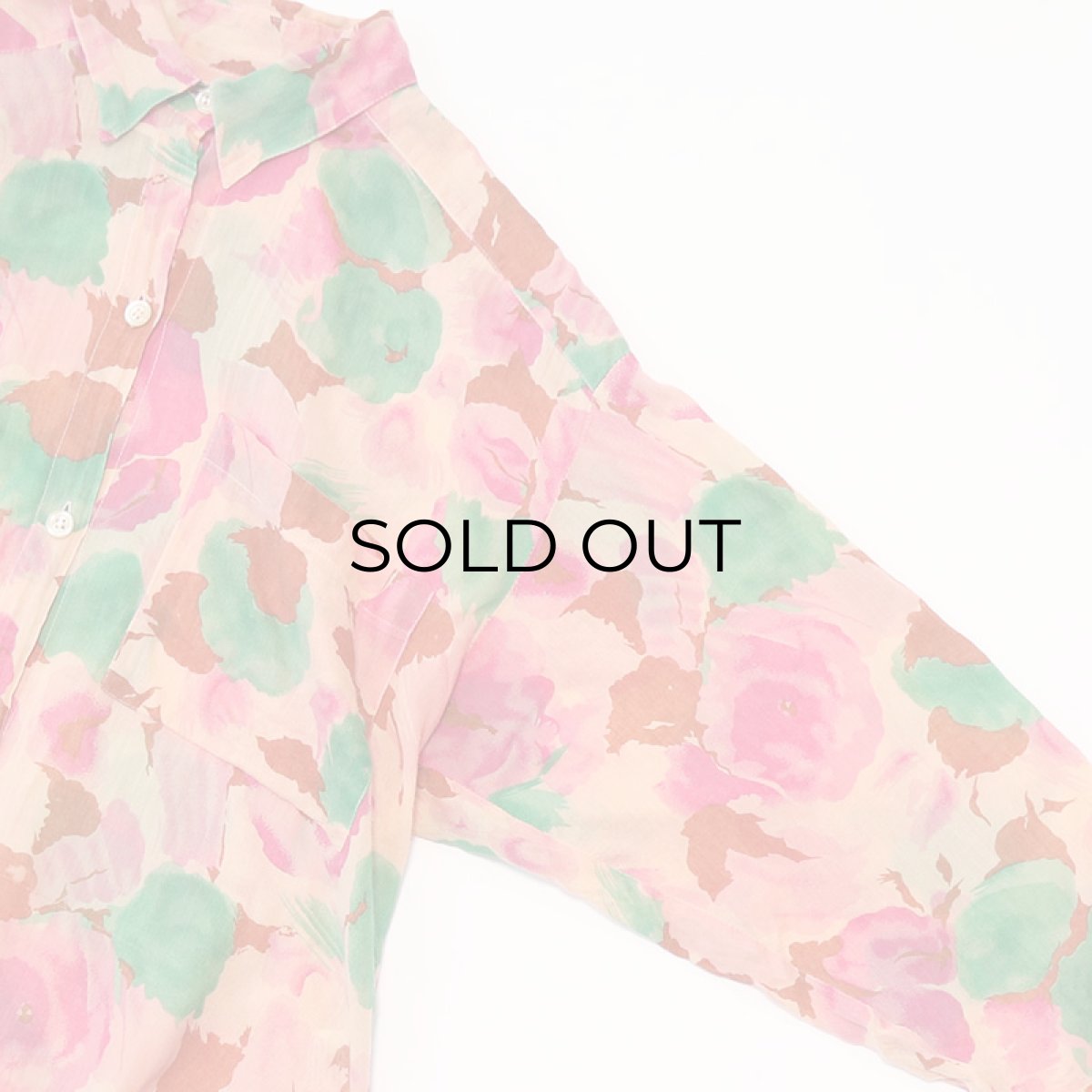 画像3: L. TAVERNIER COTTON GAUZE FLORAL PRINT BLOUSE (3)