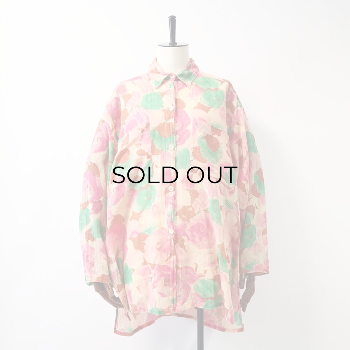 画像9: L. TAVERNIER COTTON GAUZE FLORAL PRINT BLOUSE (9)