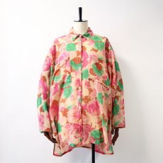 画像9: L. TAVERNIER COTTON GAUZE FLORAL PRINT BLOUSE (9)