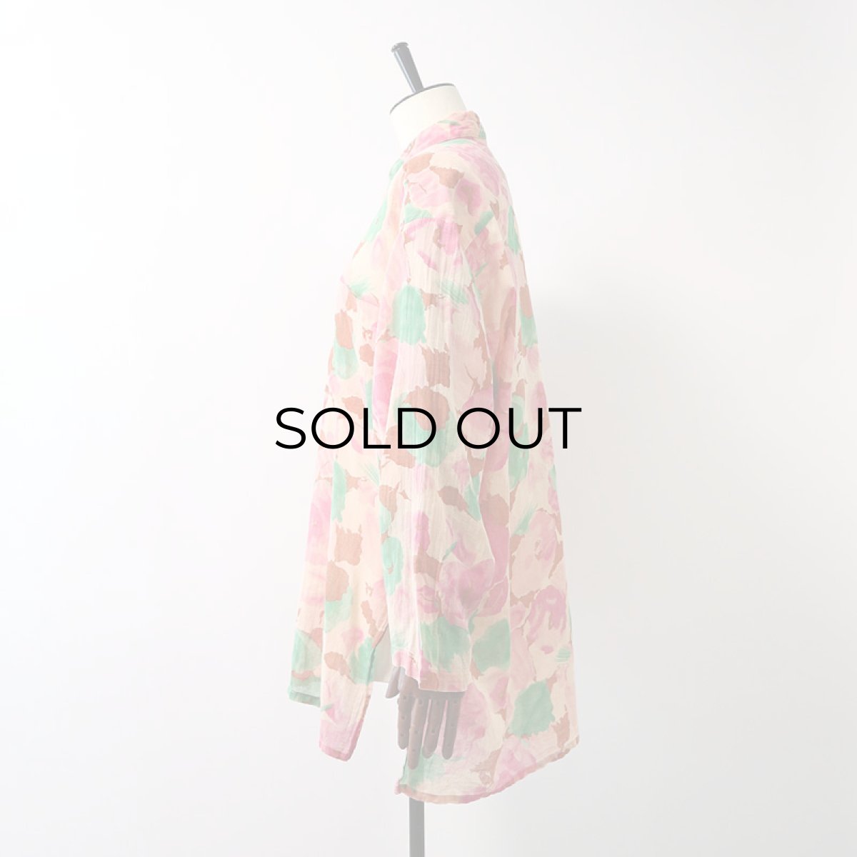 画像10: L. TAVERNIER COTTON GAUZE FLORAL PRINT BLOUSE (10)