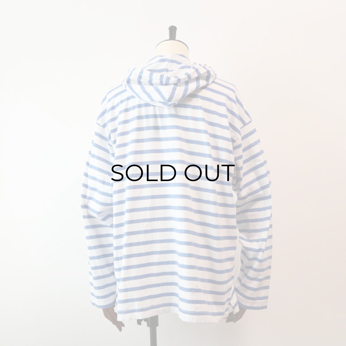 画像16: OLD VETEMENTS D'ARMOR COTTON BORDER HOODED BASQUE SHIRT (16)