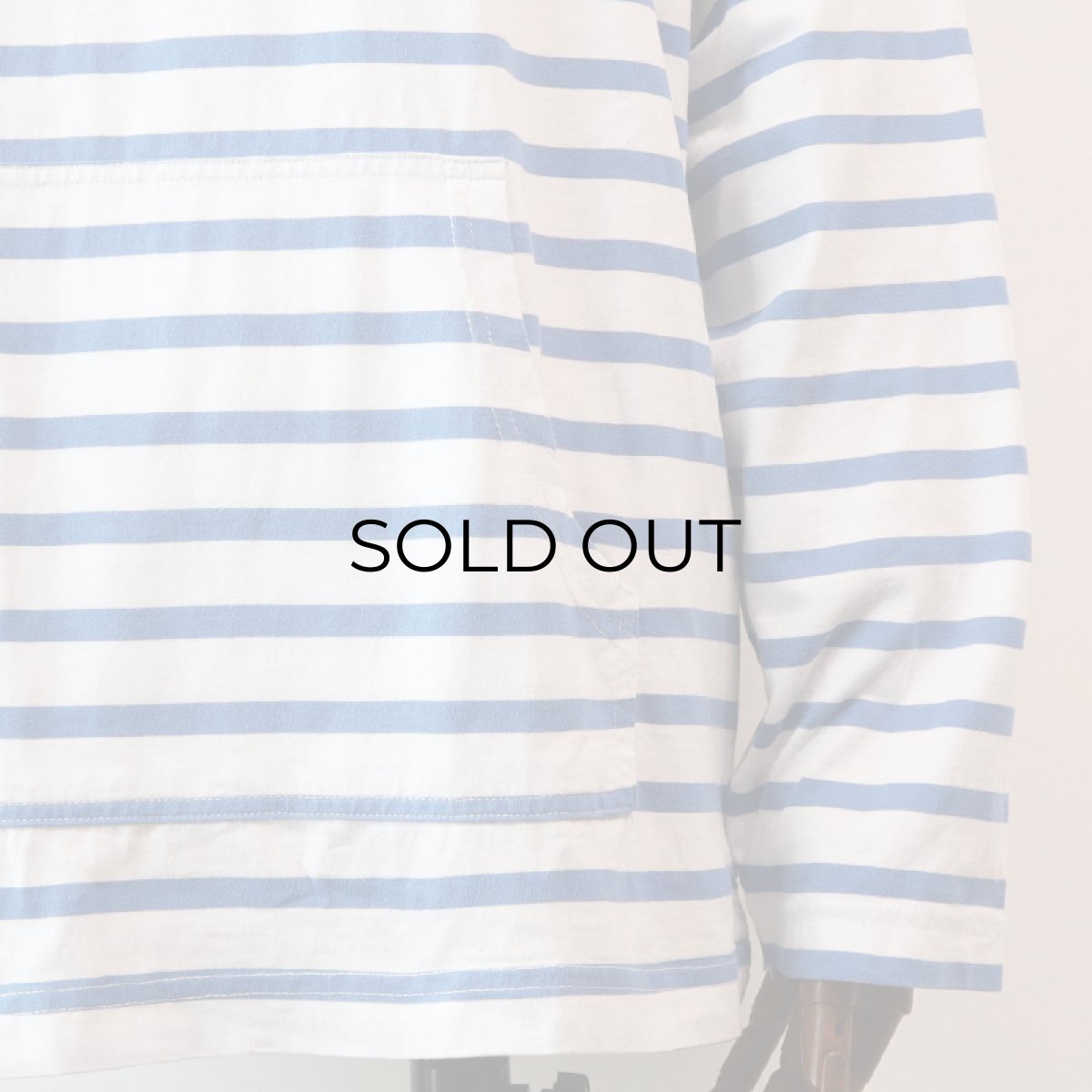 画像11: OLD VETEMENTS D'ARMOR COTTON BORDER HOODED BASQUE SHIRT (11)