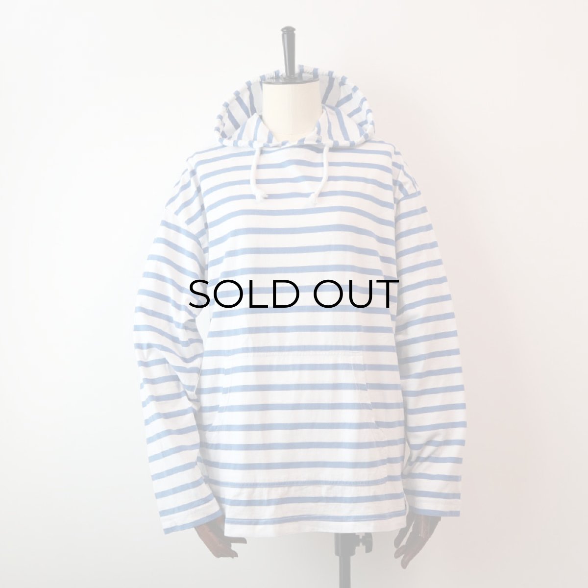 画像14: OLD VETEMENTS D'ARMOR COTTON BORDER HOODED BASQUE SHIRT (14)