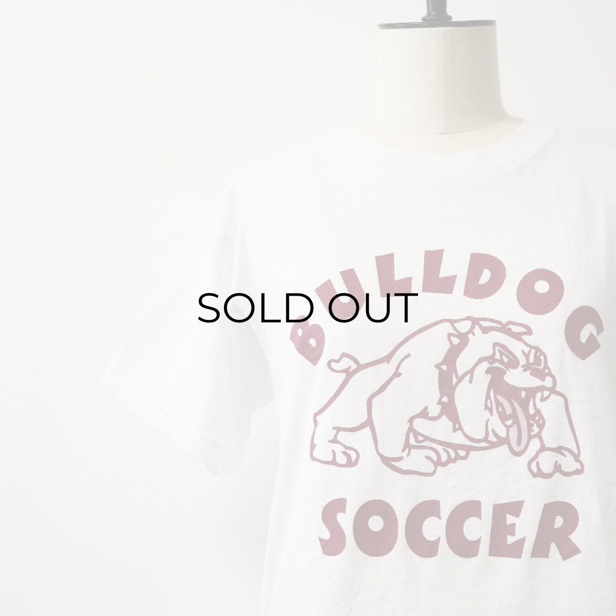 画像7: FRUIT OF THE LOOM W-PRINT S/S TEE "BULLDOG SOCCER" (7)
