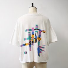 画像9: 80's Gilda Marx COTTON W-PRINT S/S CROPPED TEE  (9)