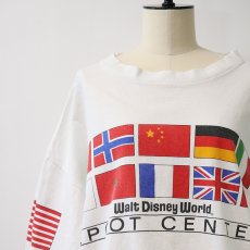 画像7: 80's Disney COTTON W-PRINT S/S CROPPED TEE "Walt Disney World EPCOT CENTER" (7)