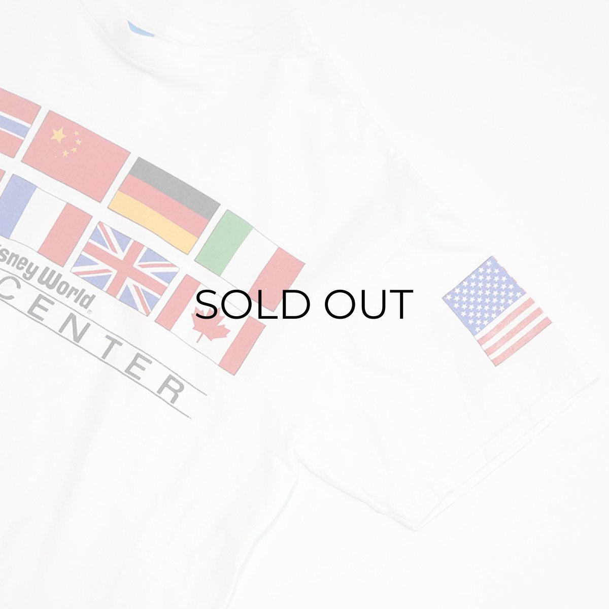 画像4: 80's Disney COTTON W-PRINT S/S CROPPED TEE "Walt Disney World EPCOT CENTER" (4)