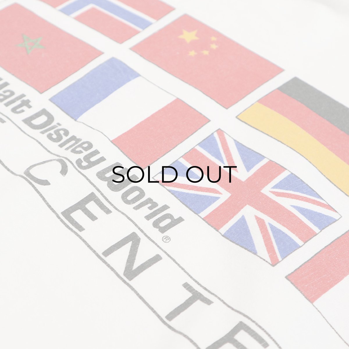 画像5: 80's Disney COTTON W-PRINT S/S CROPPED TEE "Walt Disney World EPCOT CENTER" (5)