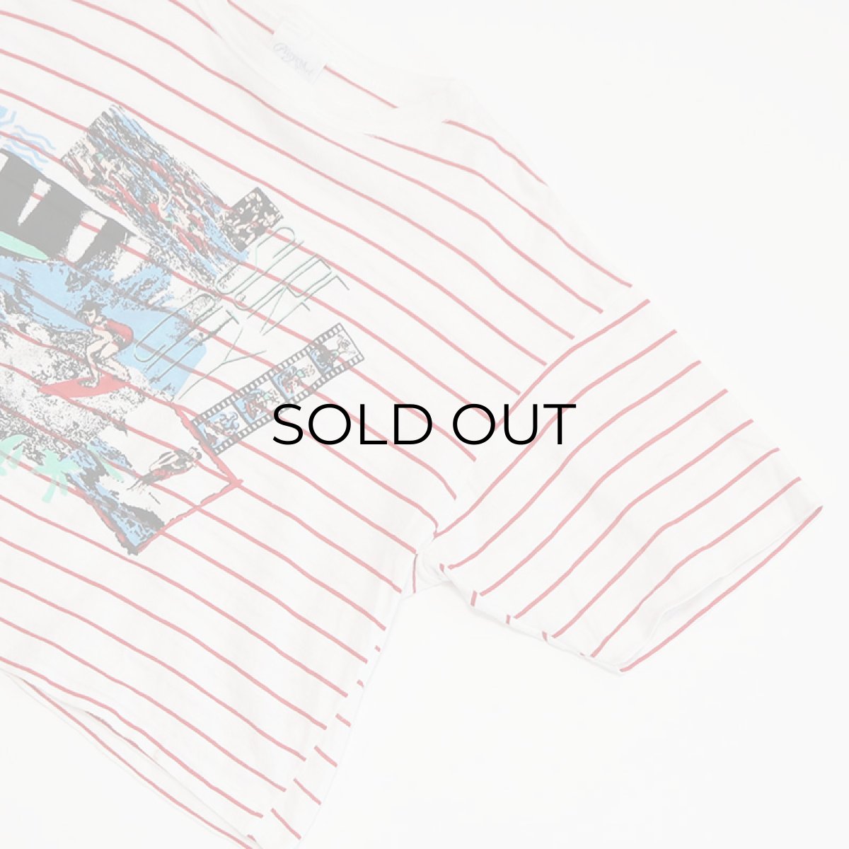 画像4: 80's Players Sport PRINT S/S CROPPED BORDER TEE "SURF CLUB" (4)