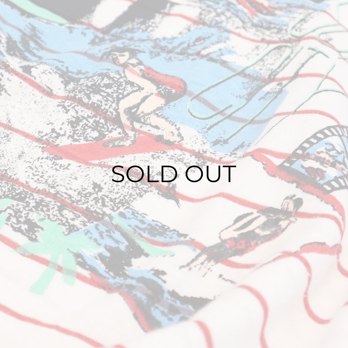 画像5: 80's Players Sport PRINT S/S CROPPED BORDER TEE "SURF CLUB" (5)