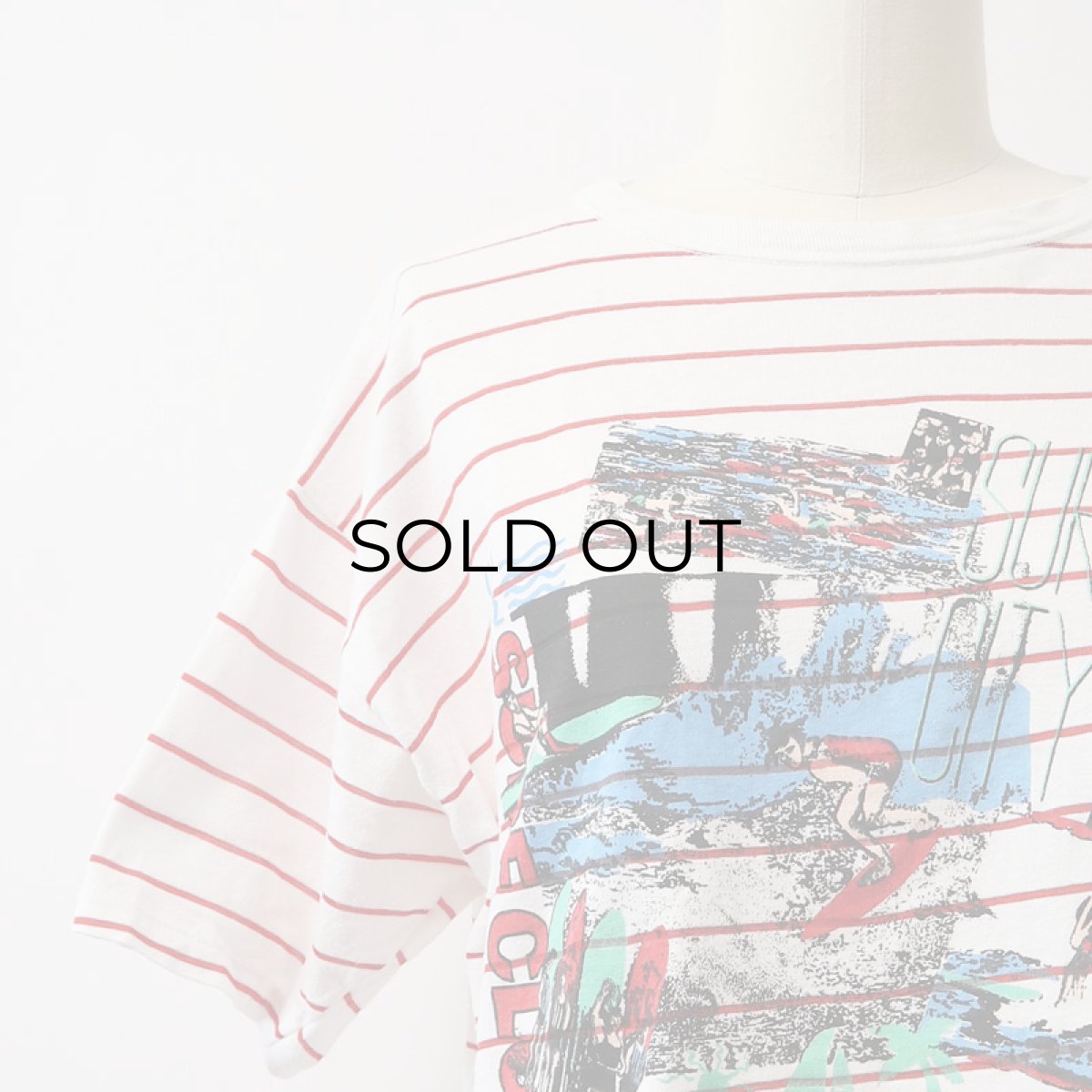 画像8: 80's Players Sport PRINT S/S CROPPED BORDER TEE "SURF CLUB" (8)