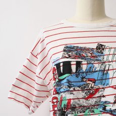 画像8: 80's Players Sport PRINT S/S CROPPED BORDER TEE "SURF CLUB" (8)