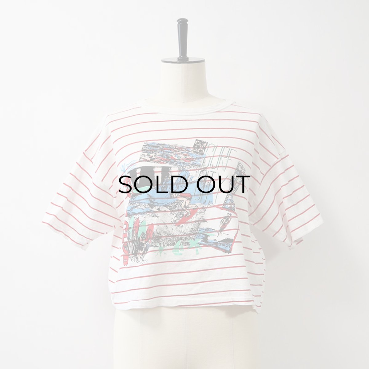 画像9: 80's Players Sport PRINT S/S CROPPED BORDER TEE "SURF CLUB" (9)