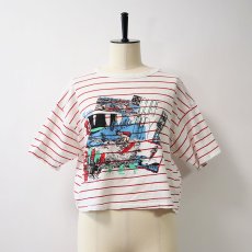 画像9: 80's Players Sport PRINT S/S CROPPED BORDER TEE "SURF CLUB" (9)