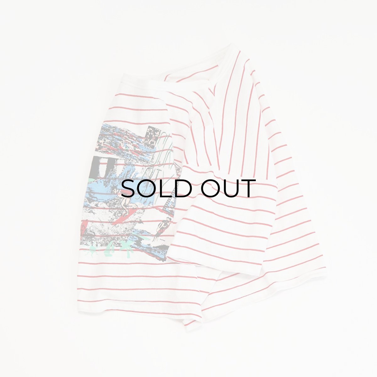 画像2: 80's Players Sport PRINT S/S CROPPED BORDER TEE "SURF CLUB" (2)