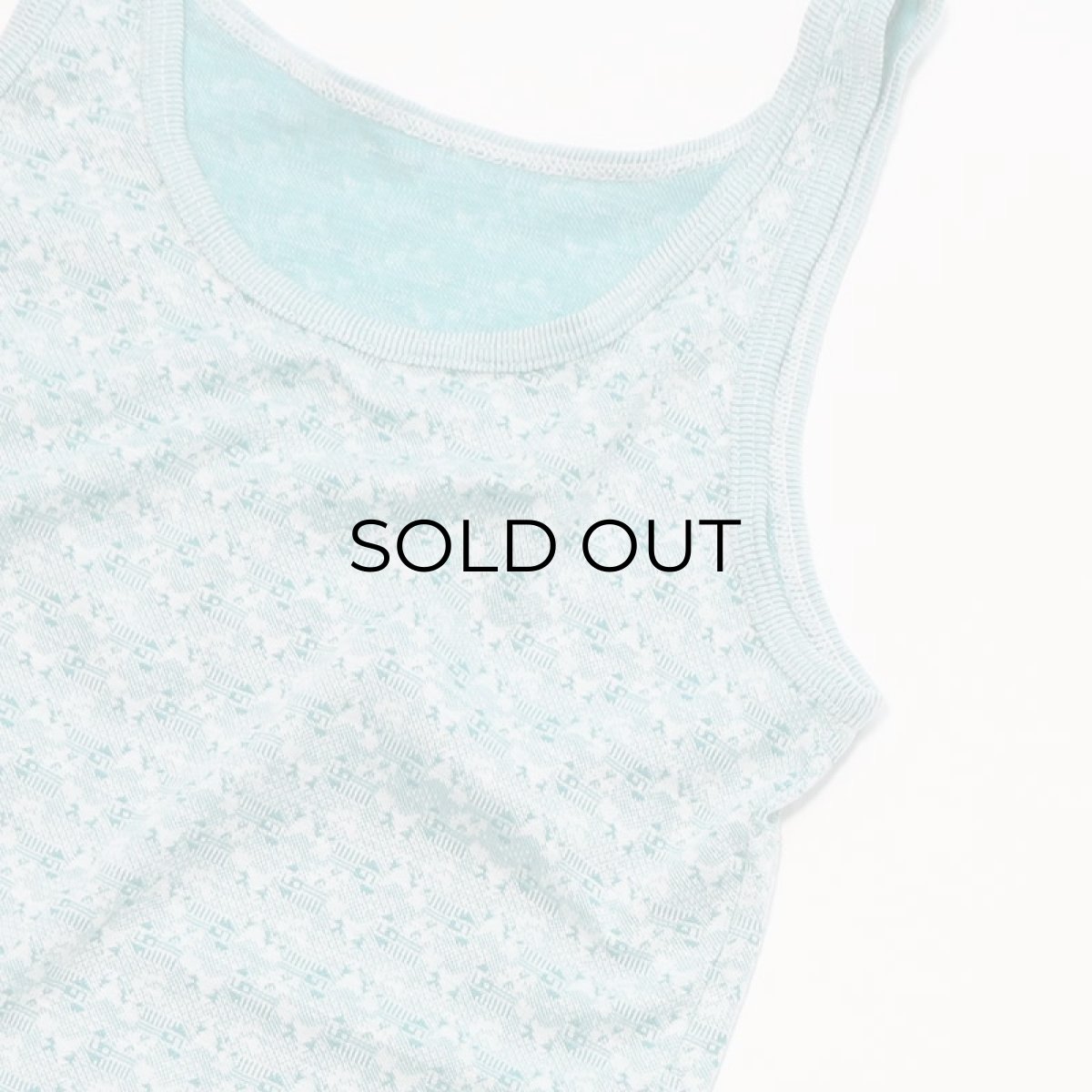 画像3: OLD UNKNOWN BRAND COTTON JACQUARD TANK TOP (3)