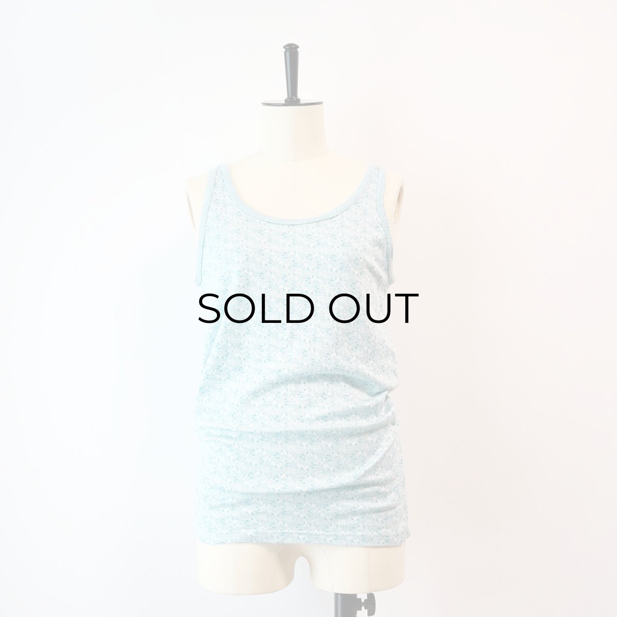 画像7: OLD UNKNOWN BRAND COTTON JACQUARD TANK TOP (7)