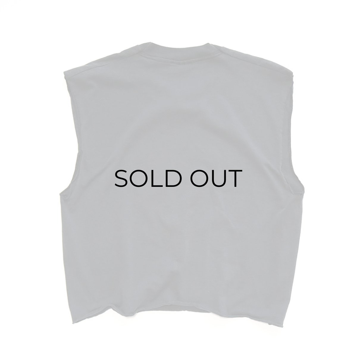 画像3: 〜90's SCREEN STARS PRINT CUT-OFF N/S CROPPED TEE "No Slack For Iraq" (3)