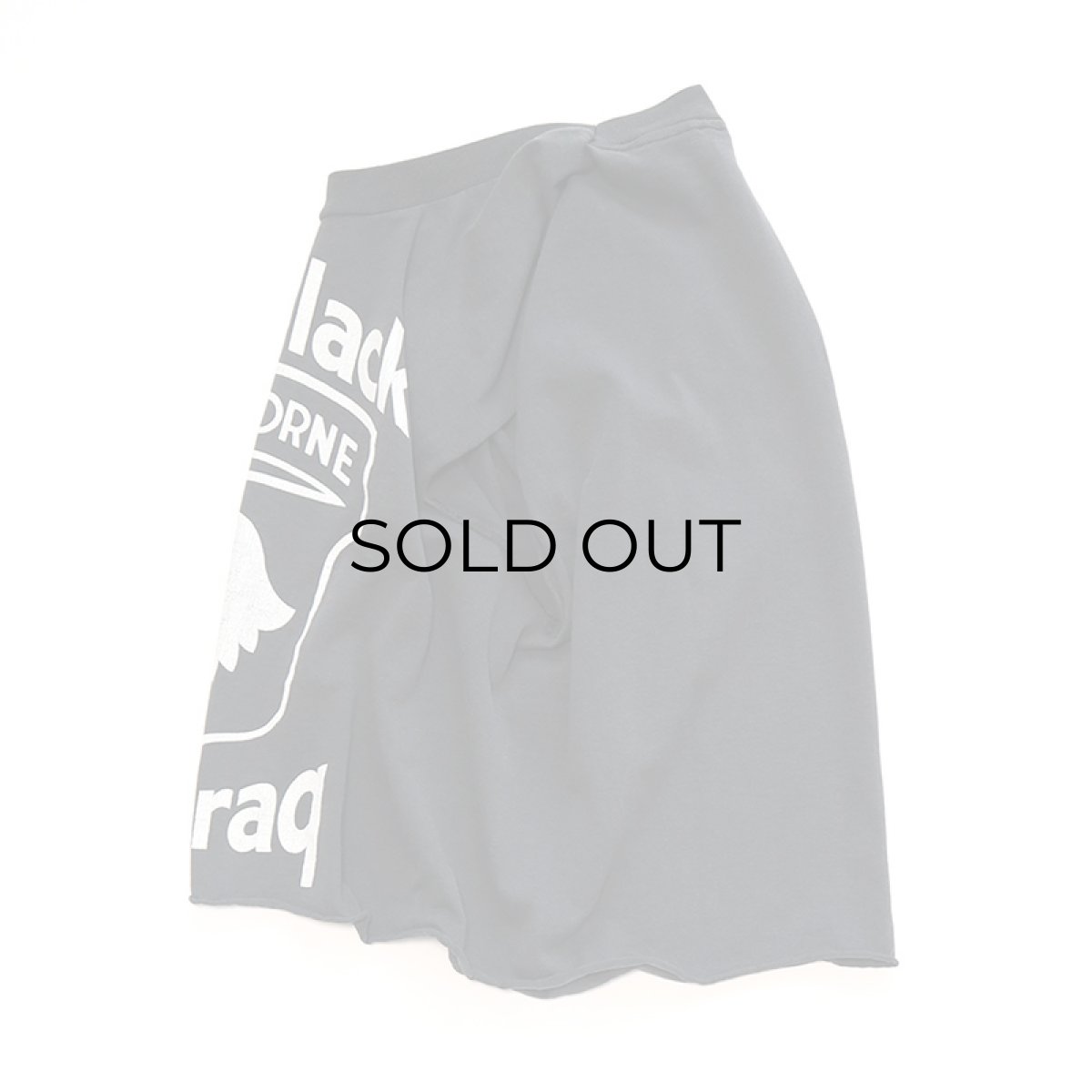 画像2: 〜90's SCREEN STARS PRINT CUT-OFF N/S CROPPED TEE "No Slack For Iraq" (2)