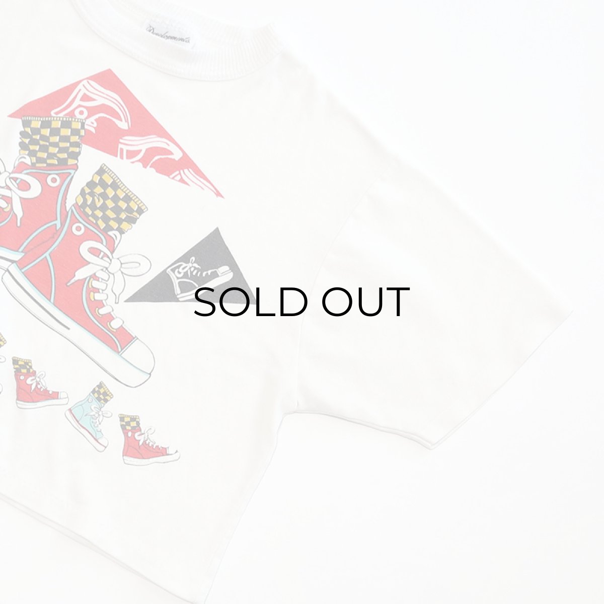 画像4: 80's Developments COTTON PRINT S/S CROPPED TEE (4)