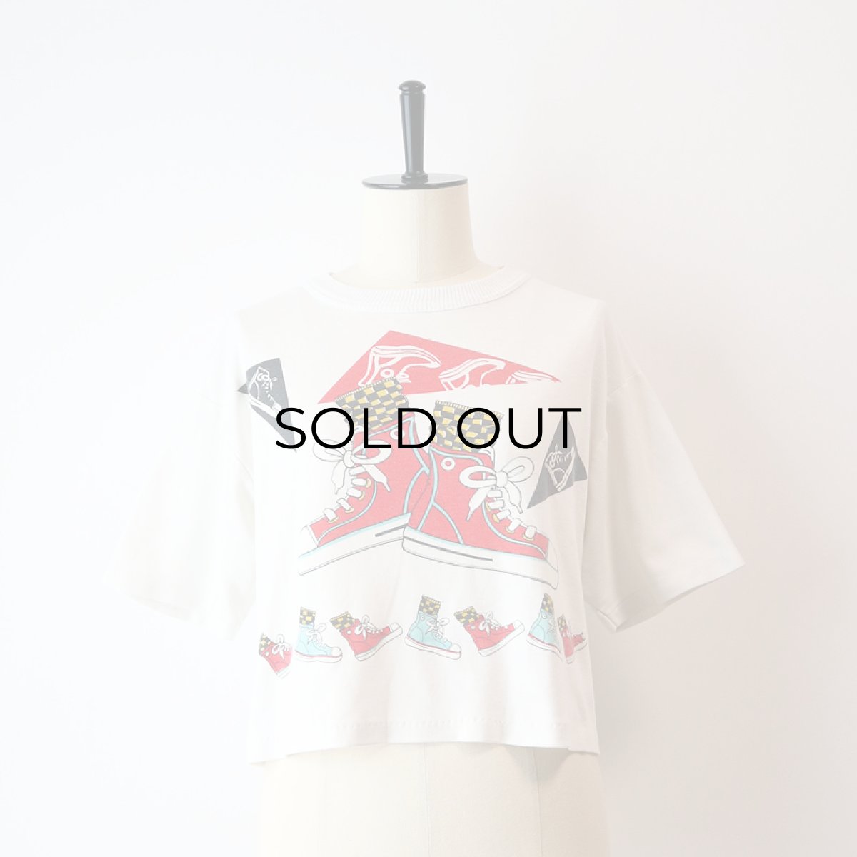 画像10: 80's Developments COTTON PRINT S/S CROPPED TEE (10)