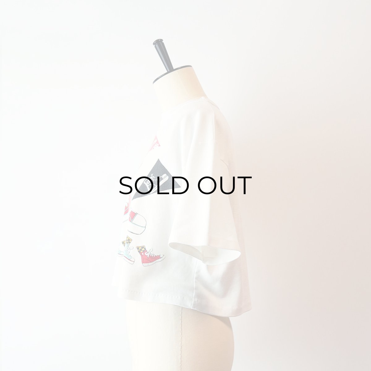 画像11: 80's Developments COTTON PRINT S/S CROPPED TEE (11)