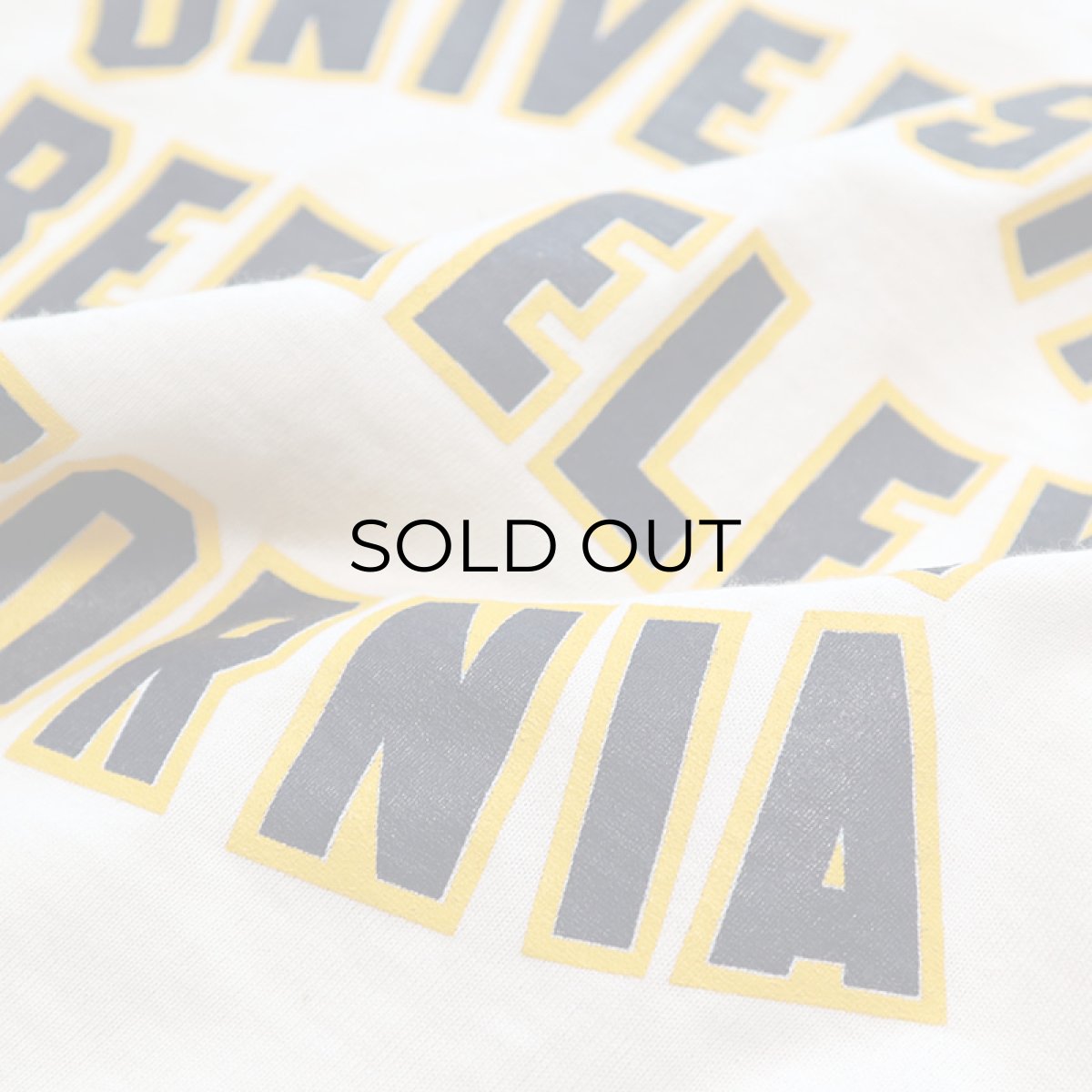 画像6: 80's Any Wear PRINT S/S FOOTBALL CROPPED TEE "UNIVERSITY BERKELEY CALIFORNIA" (6)