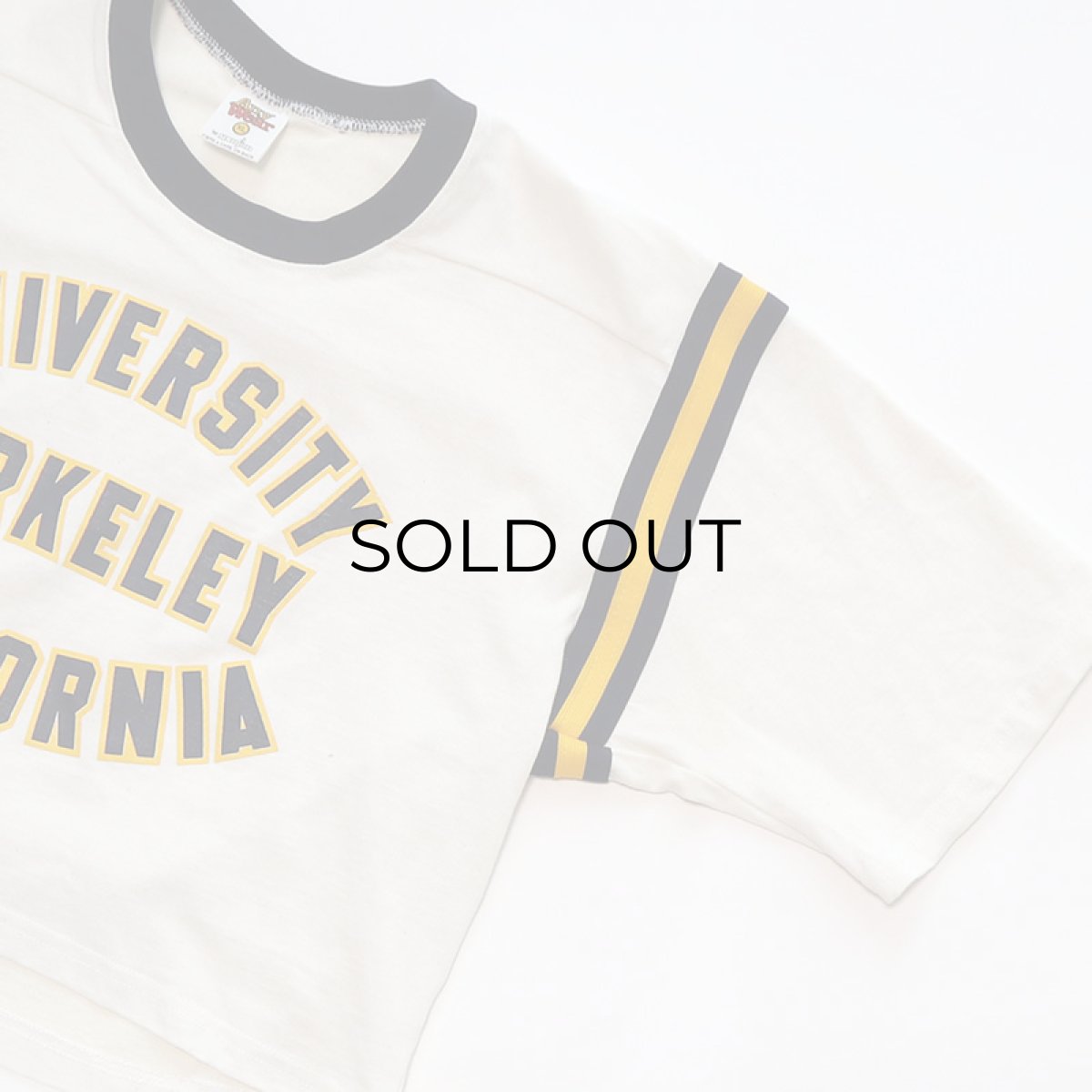 画像4: 80's Any Wear PRINT S/S FOOTBALL CROPPED TEE "UNIVERSITY BERKELEY CALIFORNIA" (4)