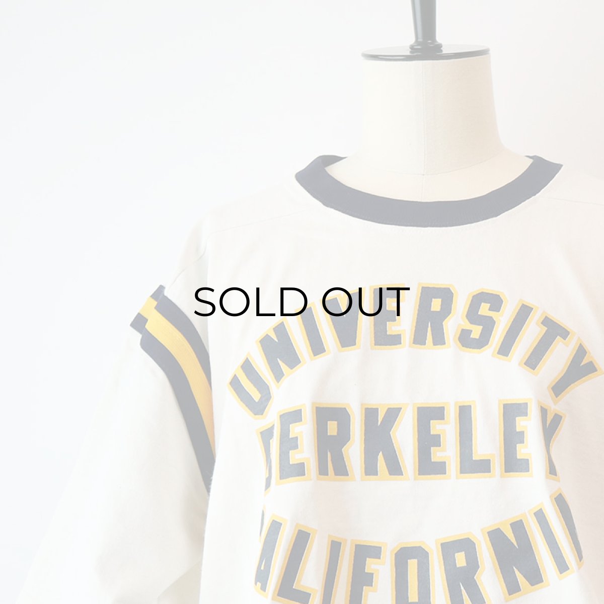 画像8: 80's Any Wear PRINT S/S FOOTBALL CROPPED TEE "UNIVERSITY BERKELEY CALIFORNIA" (8)