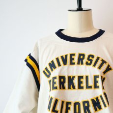 画像8: 80's Any Wear PRINT S/S FOOTBALL CROPPED TEE "UNIVERSITY BERKELEY CALIFORNIA" (8)