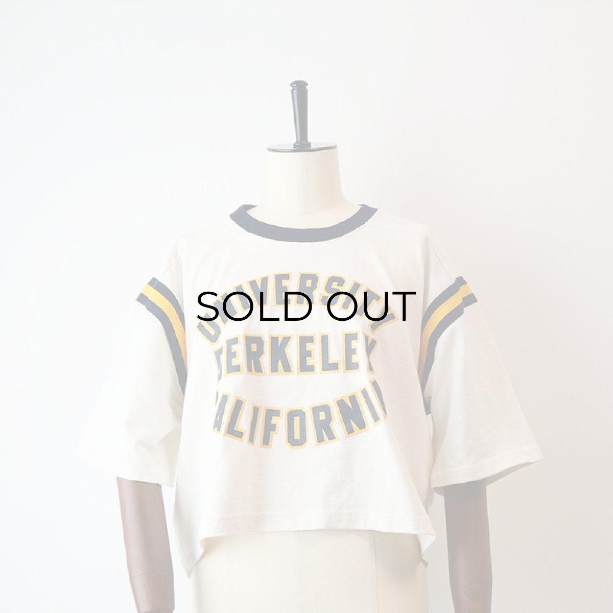 画像9: 80's Any Wear PRINT S/S FOOTBALL CROPPED TEE "UNIVERSITY BERKELEY CALIFORNIA" (9)