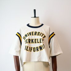 画像9: 80's Any Wear PRINT S/S FOOTBALL CROPPED TEE "UNIVERSITY BERKELEY CALIFORNIA" (9)