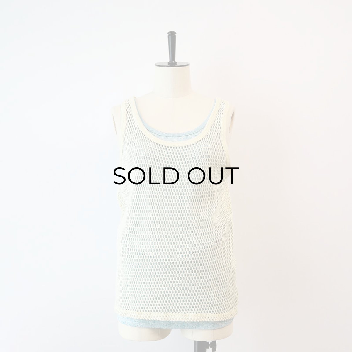 画像7: OLD Goldkette COTTON MESH TANK TOP (7)