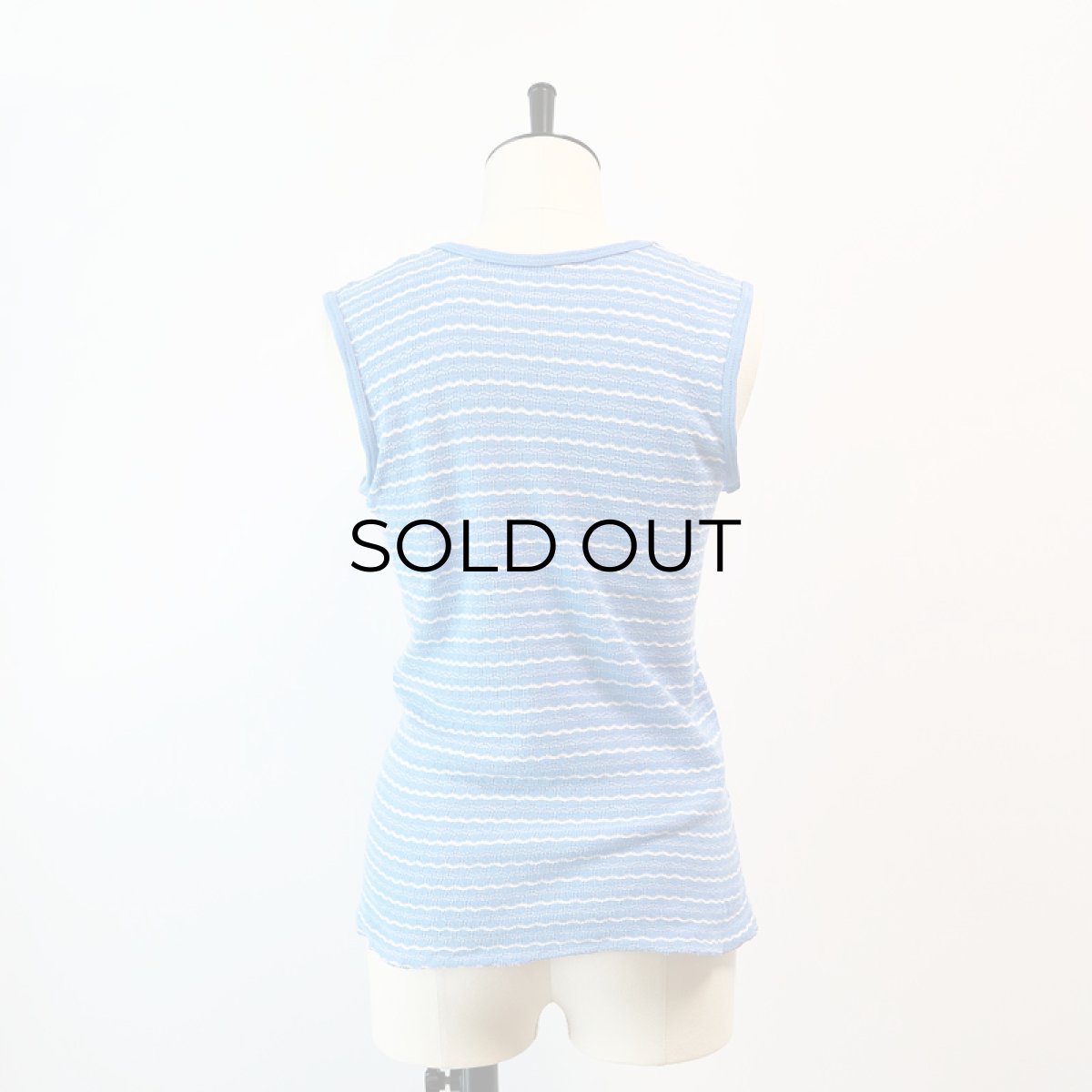 画像9: OLD Solida WASCHE COTTON JACQUARD TANK TOP (9)