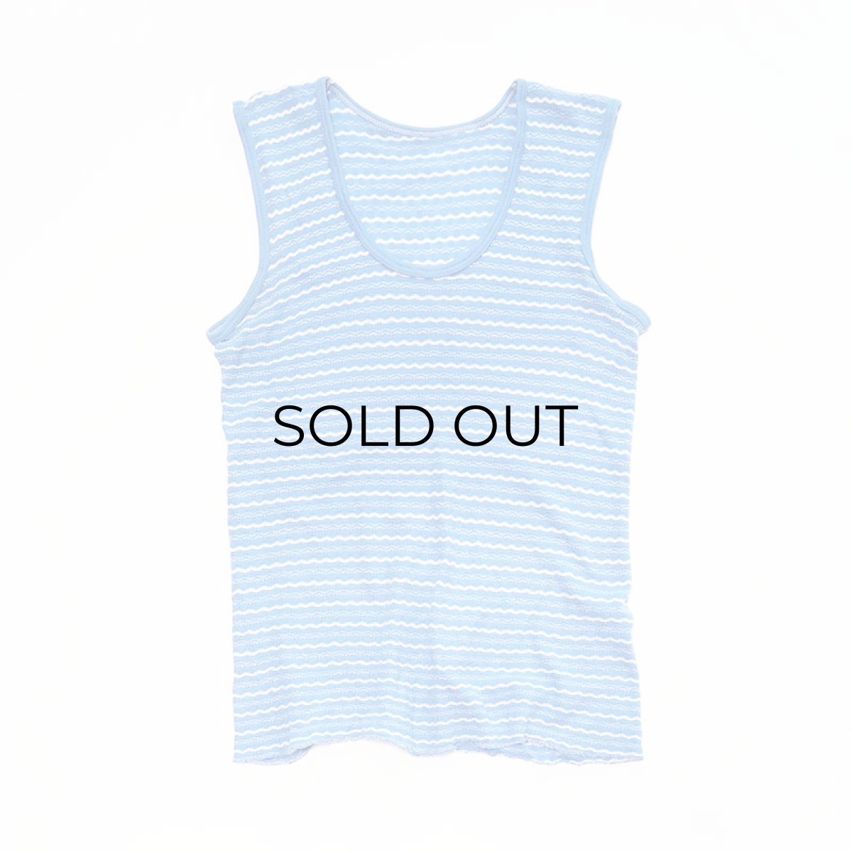 画像1: OLD Solida WASCHE COTTON JACQUARD TANK TOP (1)