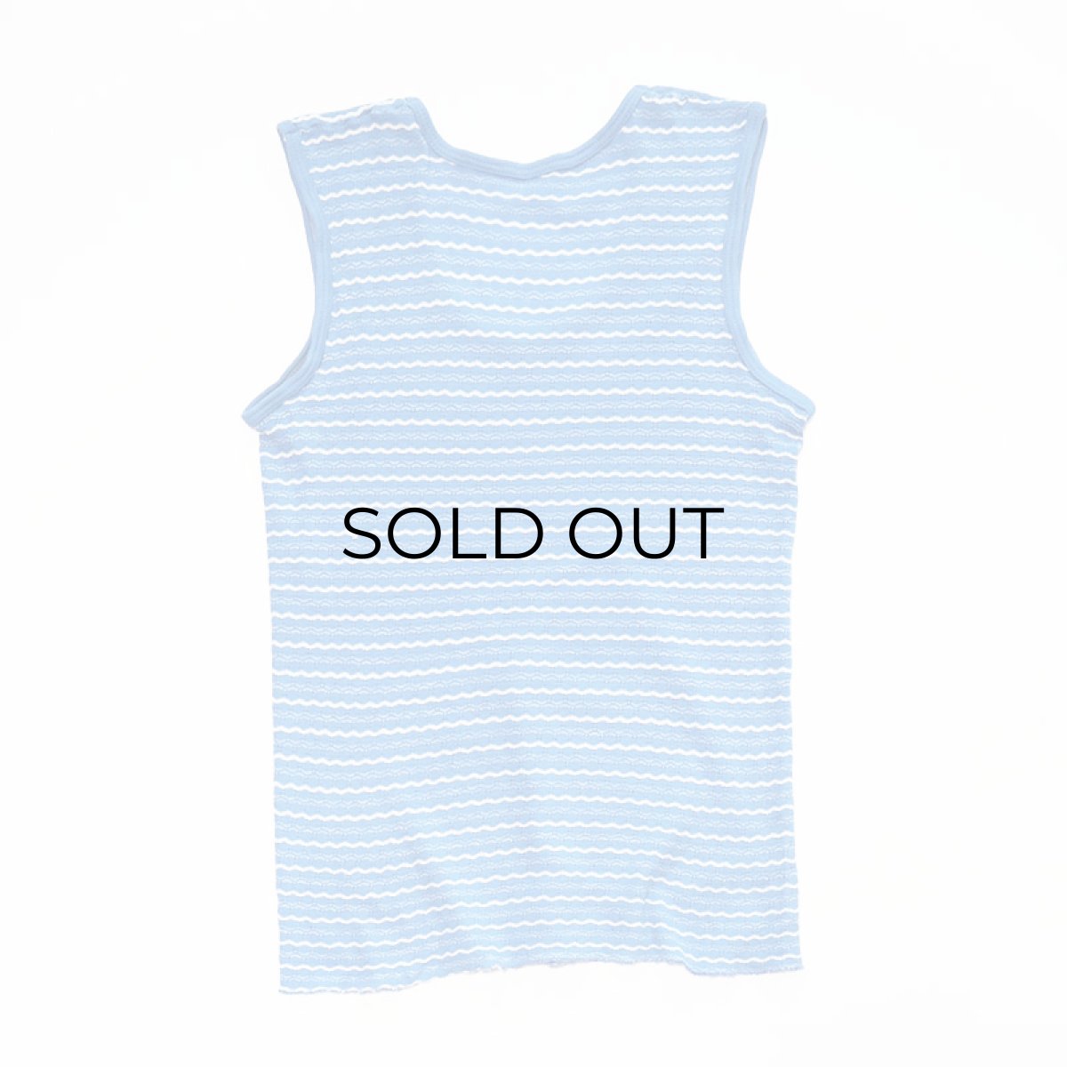 画像2: OLD Solida WASCHE COTTON JACQUARD TANK TOP (2)