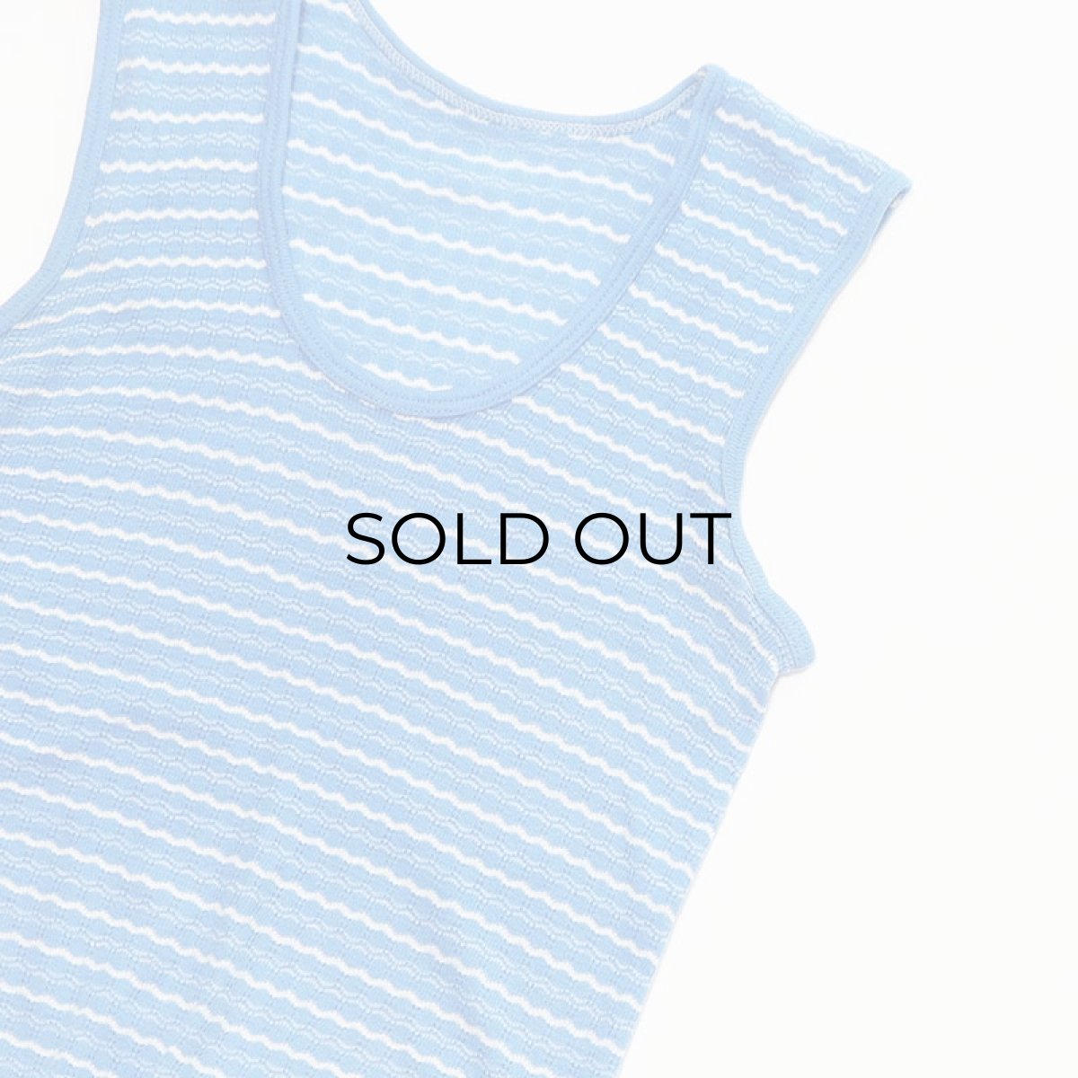 画像3: OLD Solida WASCHE COTTON JACQUARD TANK TOP (3)