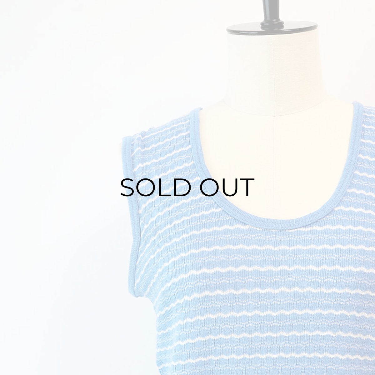 画像6: OLD Solida WASCHE COTTON JACQUARD TANK TOP (6)