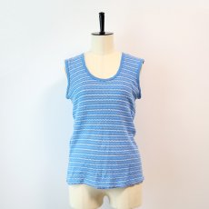 画像7: OLD Solida WASCHE COTTON JACQUARD TANK TOP (7)