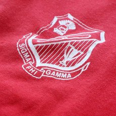 画像11: 70's UNKNOWN BRAND PRINT CREW NECK SWEAT "SIGMA PHI GAMMA" (11)