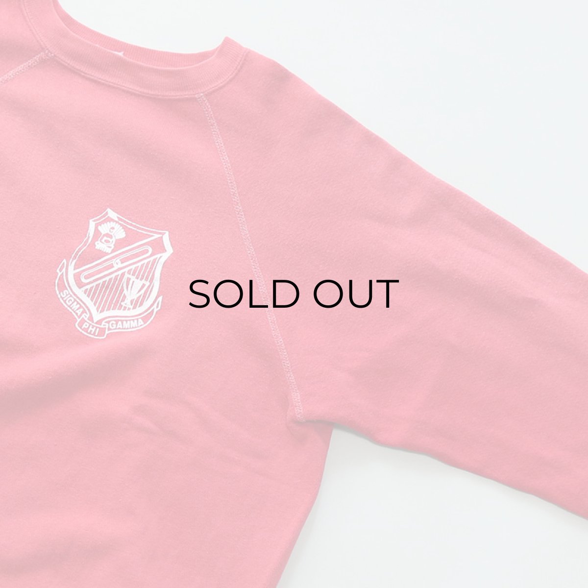 画像7: 70's UNKNOWN BRAND PRINT CREW NECK SWEAT "SIGMA PHI GAMMA" (7)