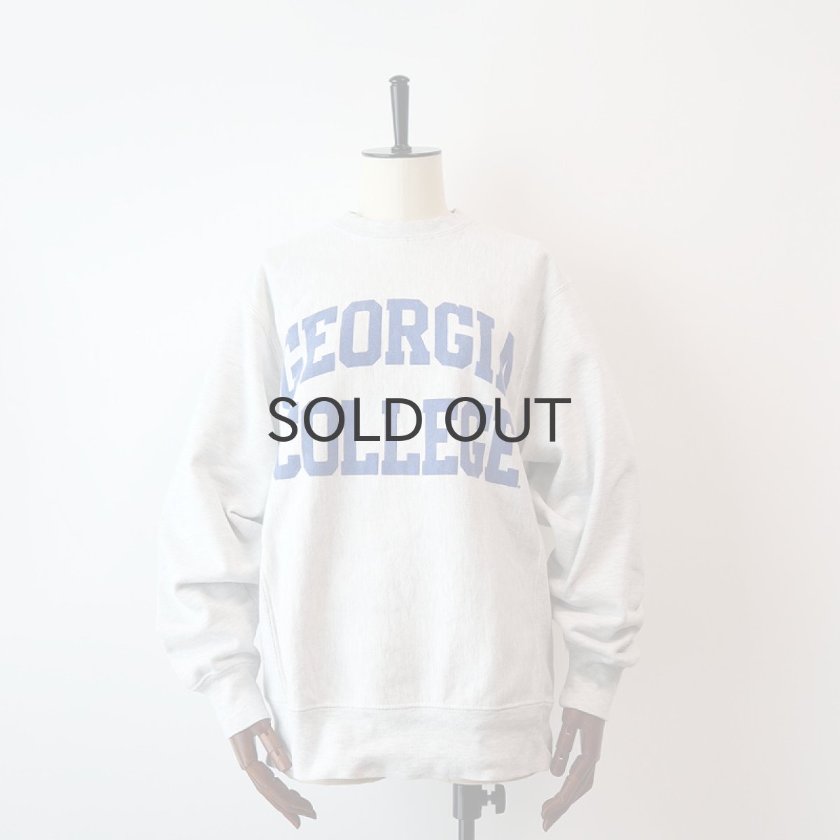 画像1: Champion REVERSE WEAVE PRINT CREW NECK SWEAT "GEORGIA COLLEGE" (1)