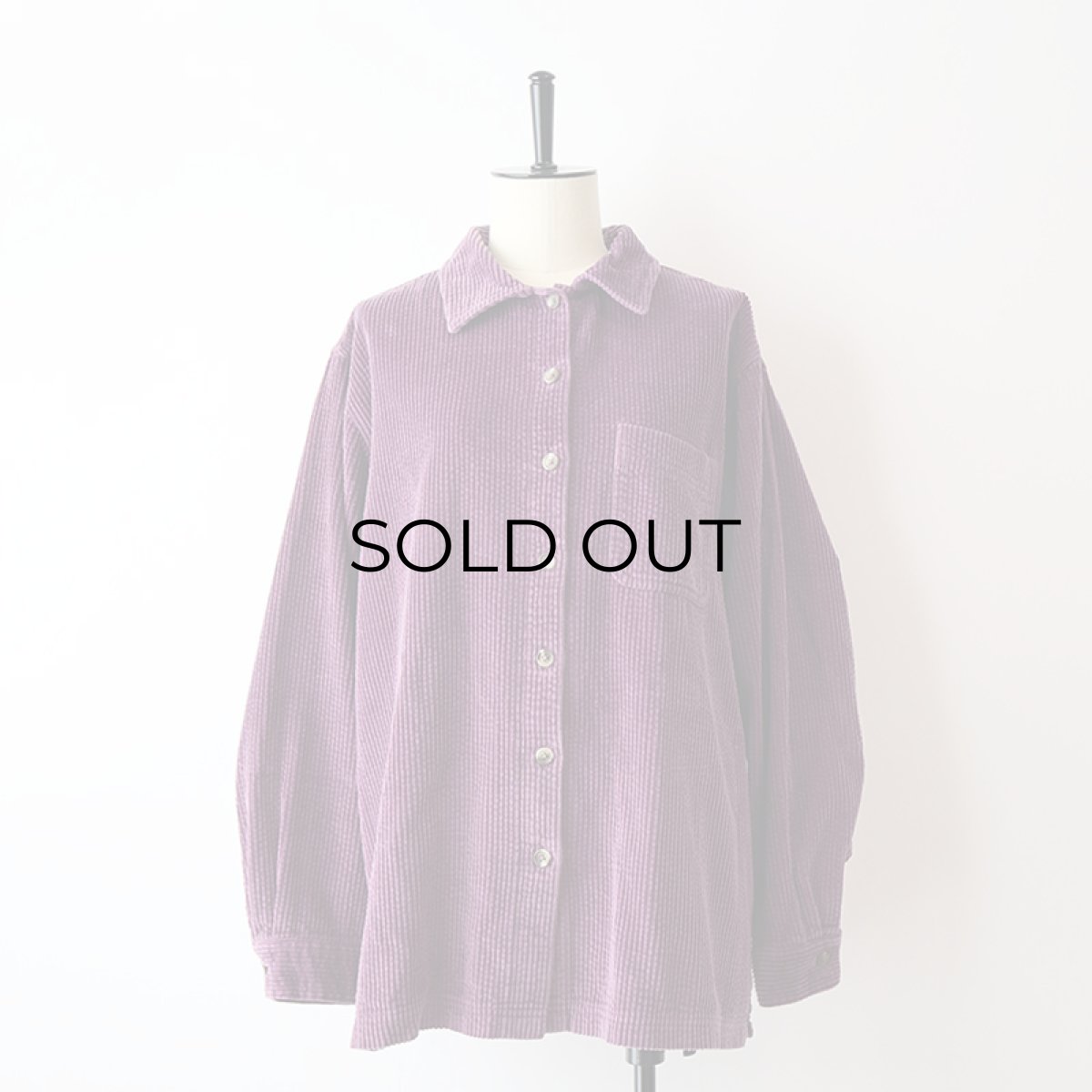 画像1: 〜00's L.L. Bean COTTON WIDE WALE CORDUROY BOX SHIRT (1)