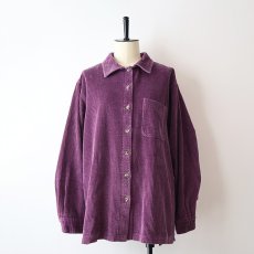 画像1: 〜00's L.L. Bean COTTON WIDE WALE CORDUROY BOX SHIRT (1)