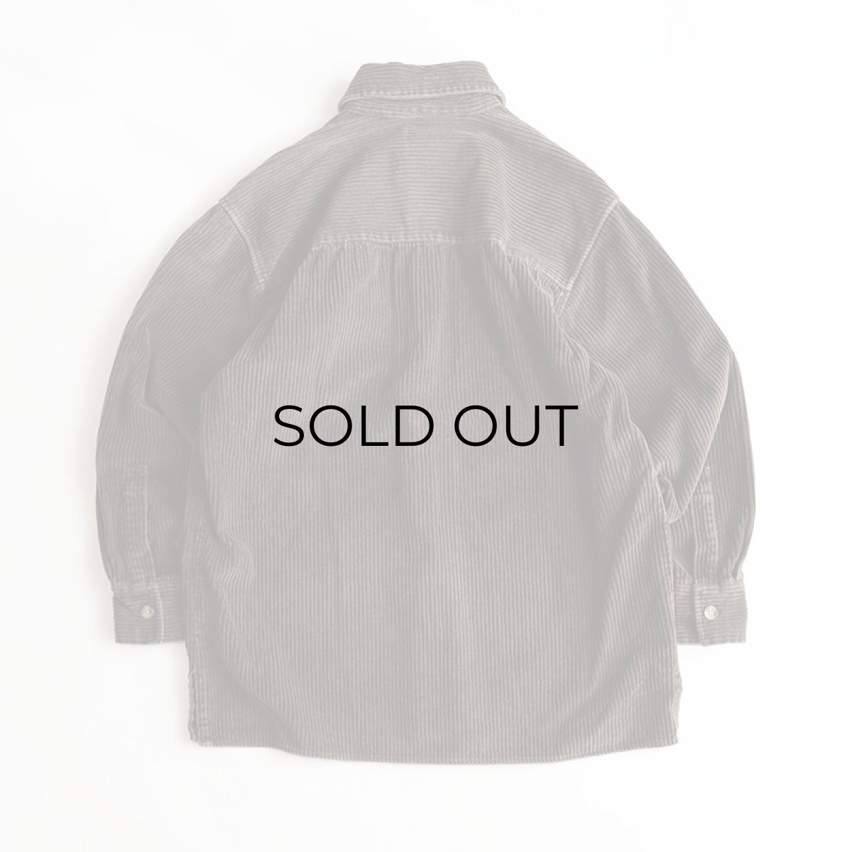 画像3: 90's REAL CLOTHES COTTON WIDE WALE CORDUROY BOX SHIRT (3)